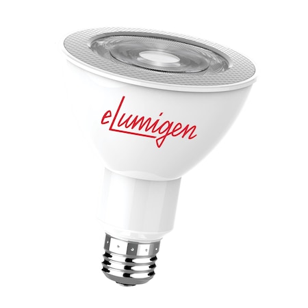 Elumigen 12W PAR30 Rough Service Lamp, 1000 Lumens, 120V, 2700K, 40 Degree, 75W Equivalent P30L1000C27W40-1B